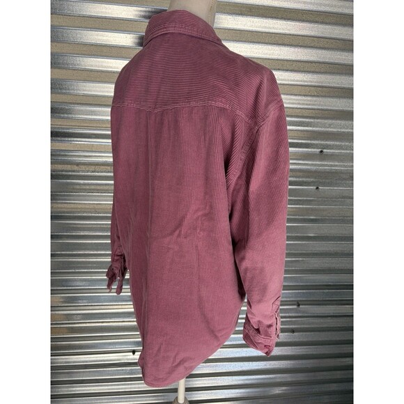 Vintage Corduroy Mauve Shacket Shirt Jacket - Picture 7 of 10